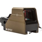 Sightmark Ultra Shot M-Spec Reflex Red Dot Sight 1x LQD Reticle with Quick Detachable Weaver Mount Dark Earth