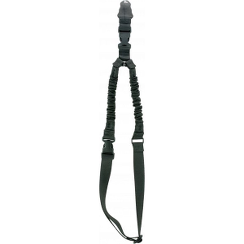 Aim Sports AOPS01B One Point Sling made of Black Elastic Webbing with 26" OAL, 1.25" W & Bungee Design for Rifles