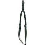 Aim Sports AOPS01B One Point Sling made of Black Elastic Webbing with 26" OAL, 1.25" W & Bungee Design for Rifles