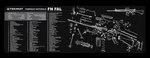 TekMat TEKR36FNFAL FN FAL gun cleaning mat 12x36in rubber parts diagram