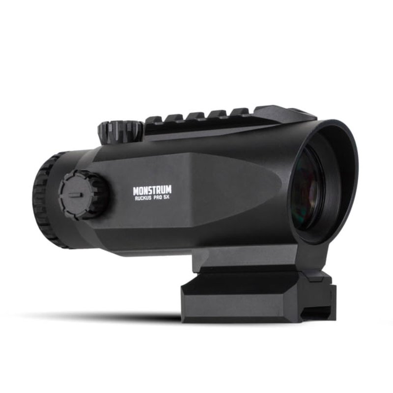Monstrum Ruckus Pro 5x20mm Prismatic Red Dot Sight with Piggyback Mount Shake Awake