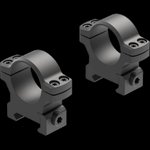 Leupold Backcountry Cross-Slot 1" Scope Rings Matte Black Medium Height