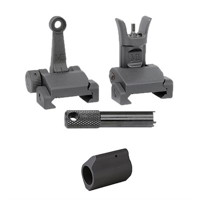 AR-15 .750 Gas Block w/ Flip-Up Combat Sights