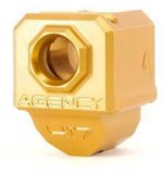 Agency Arms 417 Single Port Barrel Compensator - Glock 43/43X/48, Gold