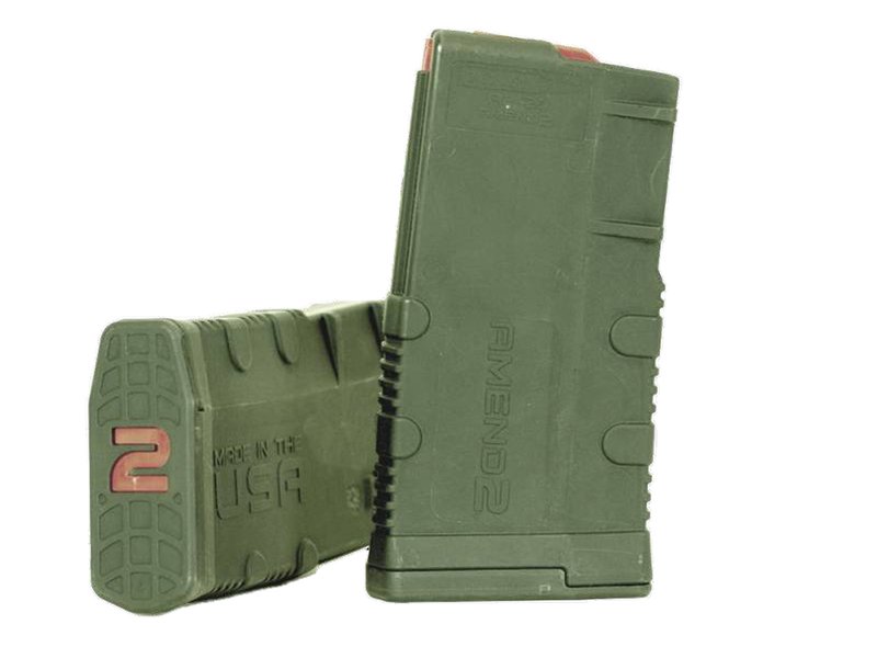 Amend2 MOD 2 SR-25 Magazine 308/7.62 NATO 20 Round OD Green