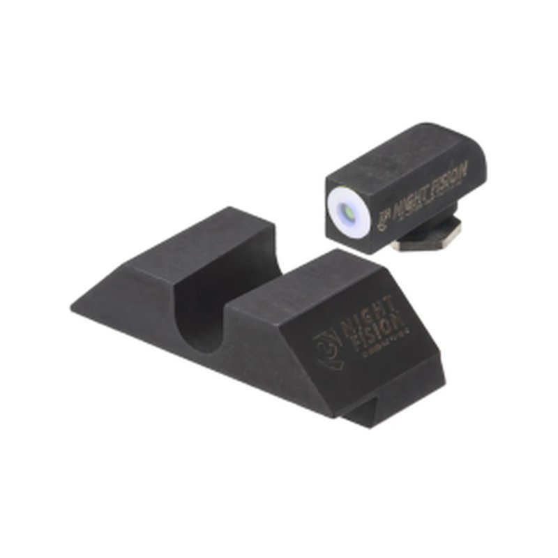 Night Fision GLK-003-014-WGZX Glock 42/43/43X Night Sight Set White Front
