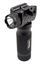 Sniper Aluminum Foregrips w/ Integral Flashlight GPFL01 Color: Black, Light Output: 260 lumens