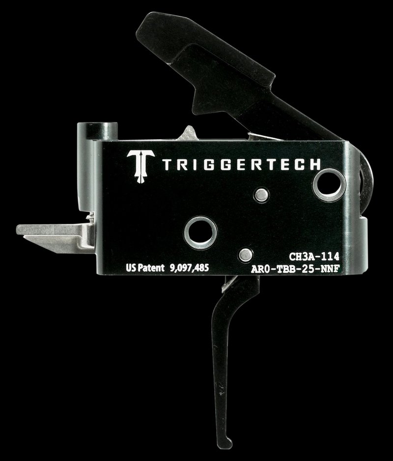 Trigger Tech Adaptable Primary AR-15 Flat Two Stage Rifle Trigger - Black