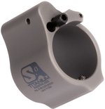 Superlative Arms Titanium .875" Adjustable Bleed Off AR-15/AR-10 Gas Block Solid Set Screw DLC Grey
