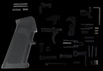 TacFire LPK01USA AR-15 Lower Parts Kit with Black A2 Pistol Grip