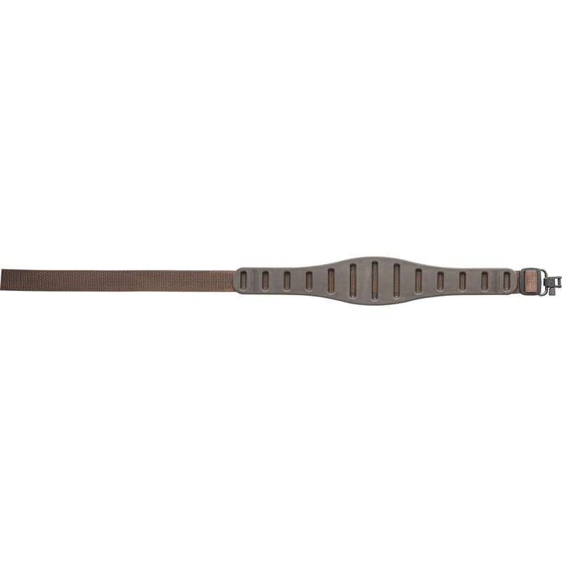 Quake Claw Contour Rifle Sling with Hush Stalker II QD Swivels Brown 53006-0