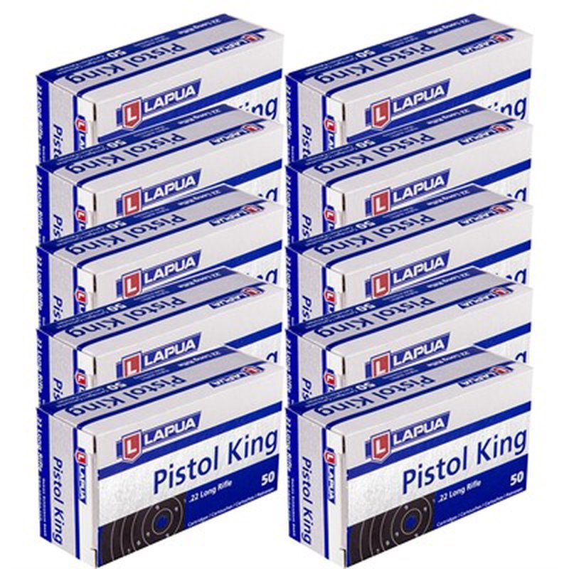 Lapua Pistol King 22 Long Rifle 40gr Lead Round Nose Ammunition
