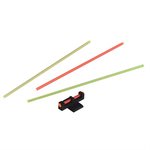 Brazos Custom Gunworks Lightning Rod Front Sight .200" Fiber Optic Steel Black