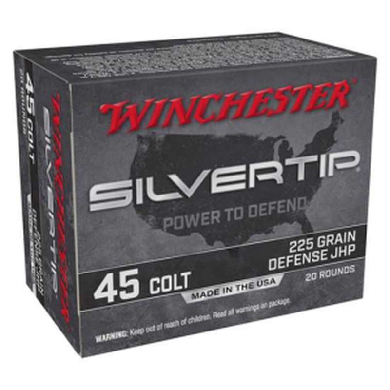 Winchester Silvertip 225gr .45 ACP JHP Ammunition W45CST