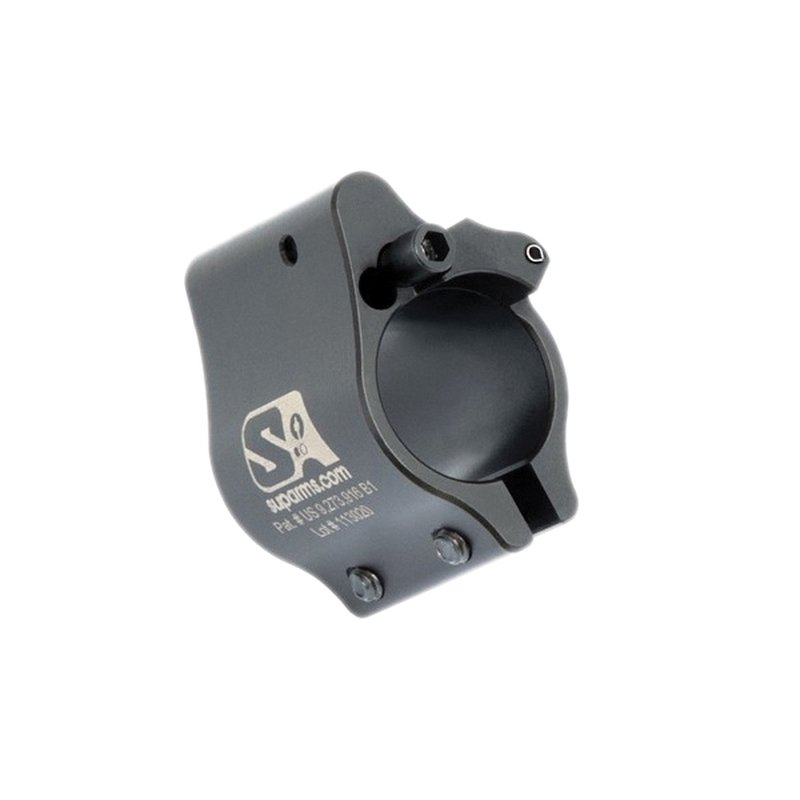 Superlative Arms Clamp-On Direct Impingement Adjustable Gas Block 0.625" x 1", Black