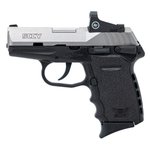 SCCY CPX1-TT 9mm DAO Pistol with Red Dot 3.1in Barrel 10rd Stainless Black Safe