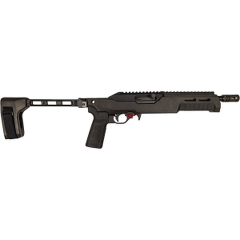 Franklin Armory F22 Binary Pistol 02-30000-BLK .22 LR 8" Threaded Barrel 10+1 Semi-Auto Optics-Ready SB Tactical 1913 Brace.