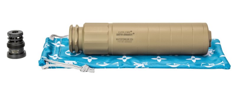 Griffin Armament Explorr 224 Suppressor Fixed Taper GAET2FDE-W