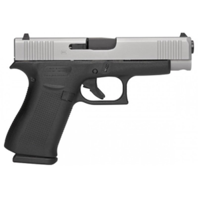 Glock G48 9mm 4.17in 10-Round Pistol Two-Tone Silver Slide Black Frame