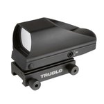 Truglo Tru-Brite Multi-Reticle Dual Color Open Red Dot Sight 24mmx34mm Window Multi-Reticle Black