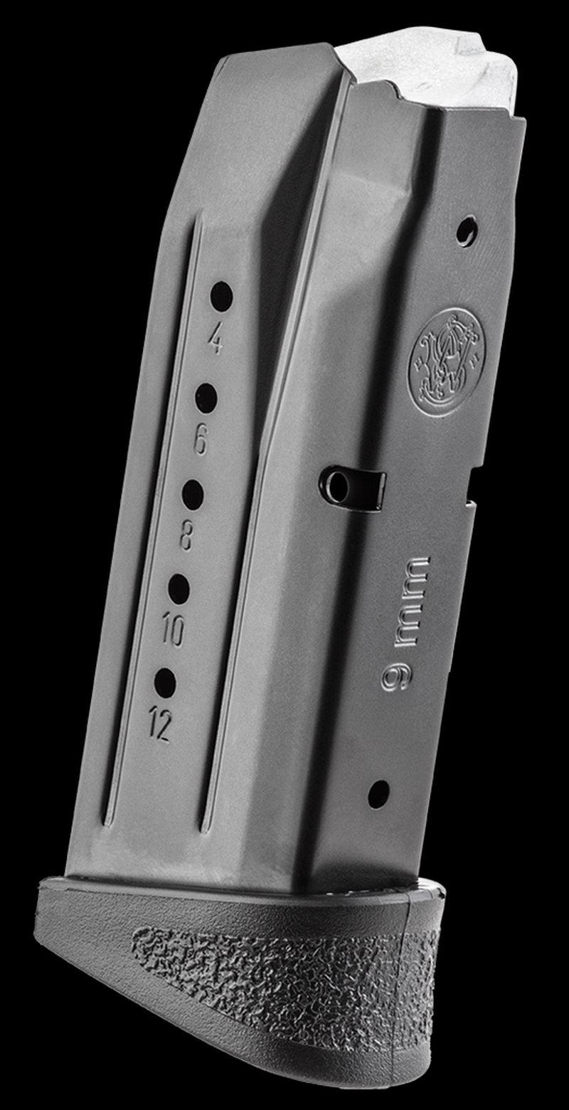 Smith & Wesson M&P9c Compact 12-Round 9mm Luger Magazine with Finger Rest 194530000