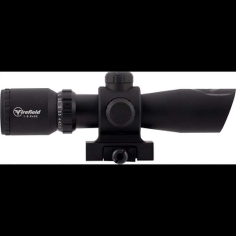 Firefield Barrage Rifle Scope 1.5-5x 32mm Illuminated Mil Dot Reticle Matte Black