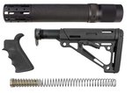 Hogue AR-15/M16 Kit Finger Groove Beavertail Grip Forend Collapsible Buttstock