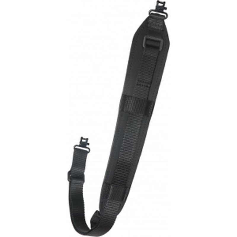 Outdoor Connection AD20913 Original Super-Sling 1" W Padded Black Nylon Webbing with with Talon QD Swivels for Rifle/Shotgun