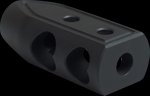 Timber Creek Heart Breaker 6.5 Muzzle Brake 5/8-24 Black Cerakote 65HBBLC