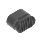EMR-HC Forward Controls Design Heavy Enhanced AR-15 Magazine Release Button - Blind Hole - Serrated - Black