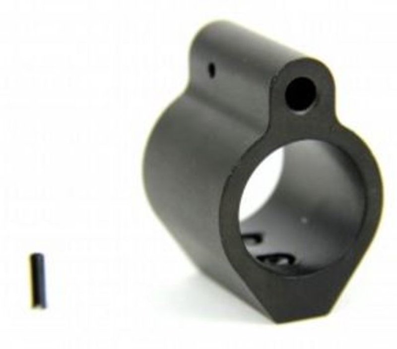 Tacfire AR15/.750 Micro/Low Profile Gas Block/Mil-Spec/Aluminum w/Pin Black