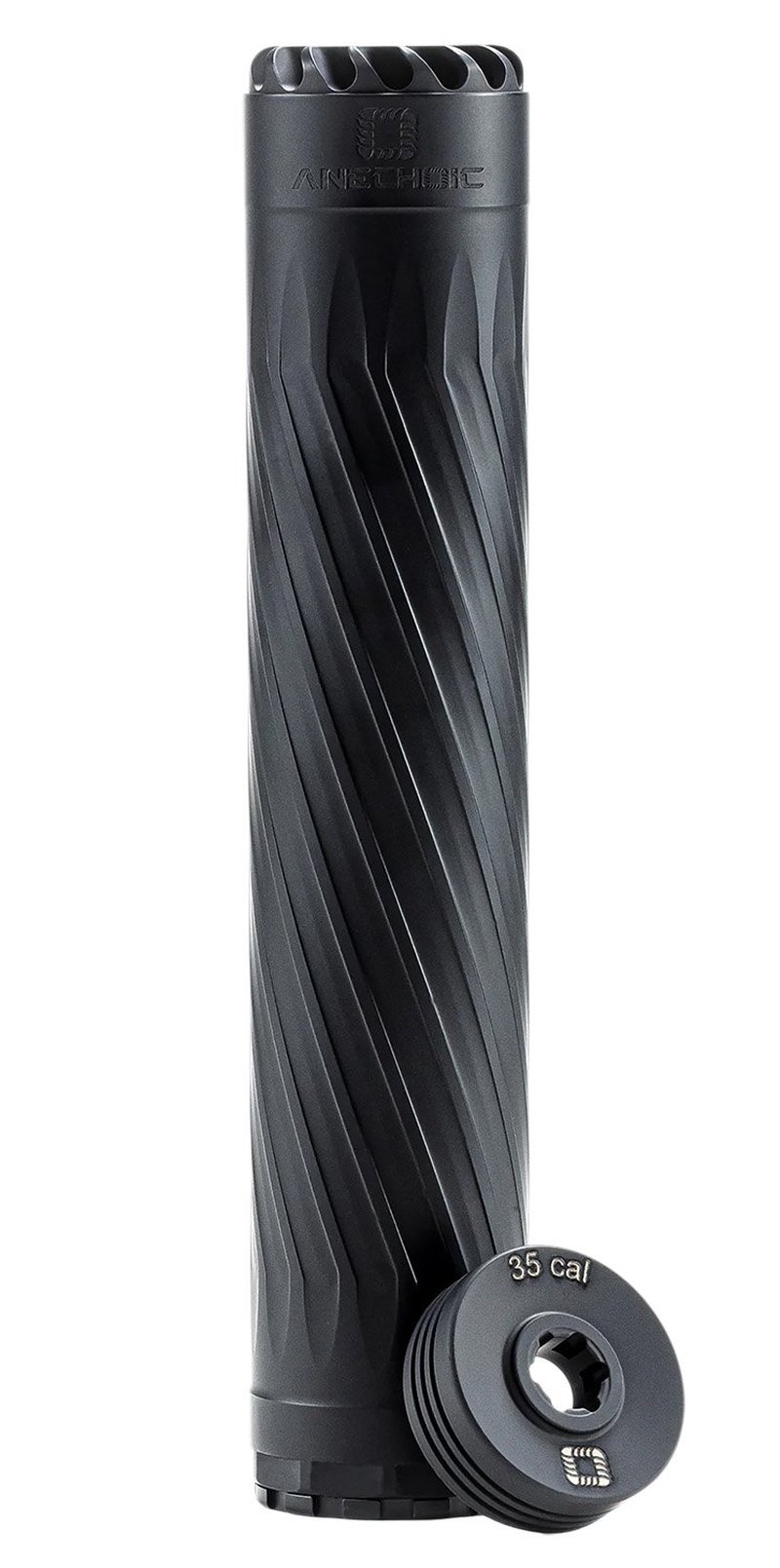 Anechoic Anechox 35L Titanium Silencer Direct Thread 1/2-28 1-3/8-24 Black