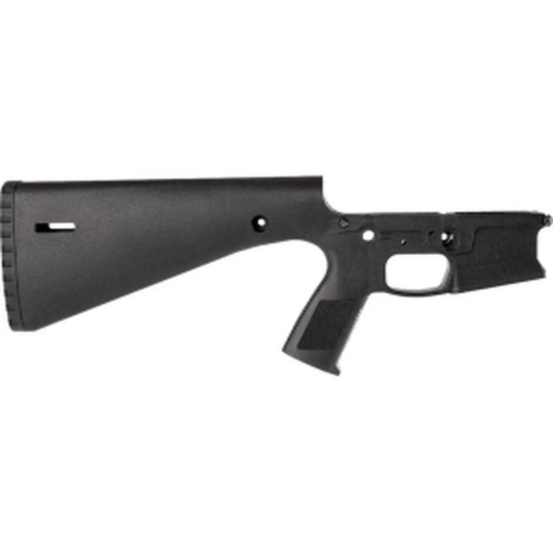 Wraithworks WARP-15 Polymer AR-15 Lower Stripped Black Integral Buttstock Pistol Grip Trap Door Buttplate