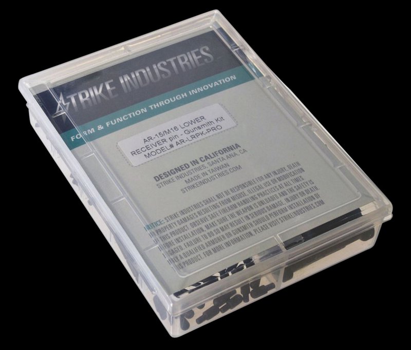 Strike AR-15 Lower Receiver Gunsmith Pin Kit Mil-Spec Matte Black ARLRPKPRO