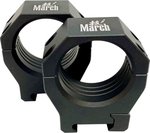 March Scopes Dovetail Rifle Scope Rings 30mm Diameter 34mm Height Black