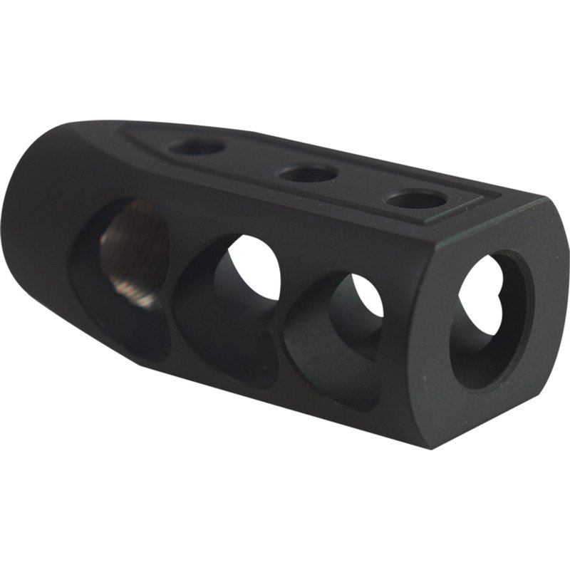 Timber Creek Outdoors Muzzle Brake 49/64\"-20 tpi for AR-15, Black Cerakote - 50 BEO HB BL C
