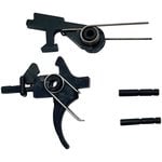 LBE Unlimited Two-Stage Curved Replacement Trigger, Black - AR2STG