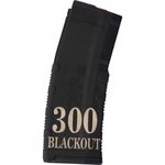 Black Rain Ordnance Lasered AR-15 300 Blackout 30rd 223/5.56 Polymer Magazine - Black