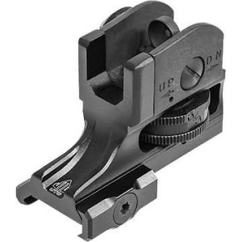 UTG Leapers AR15 Super Slim Fixed Rear Sight, Picatinny, Black - MT-950RS03