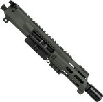 ABC RIFLE COMPANY AR-15 .223 Remington/5.56x45mm NATO Micro Pistol 5in Barrel Custom 5in Top Cut Custom M-LOK Handguard Complete Upper Receiver w/BCG And Charging Handle