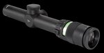 Trijicon 200054 AccuPoint 1-4x Scope 24mm Tube Black Hardcoat Anodized German #4 Crosshair Green Dot