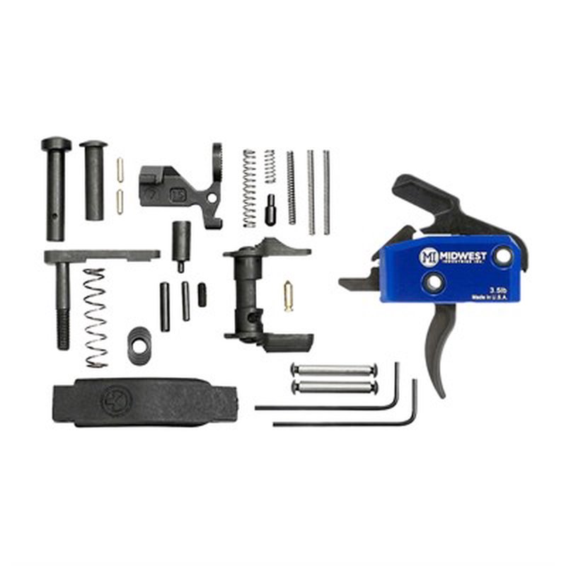 Midwest Industries MI-TRIGGER-KIT-C Enhanced Curved Single-Stage Trigger 3.5 lb Drop-In Kit