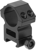 Leapers UTG ACCUSHOT 1in/2PCs Medium Profile Picatinny/Weaver Rings Pair Black