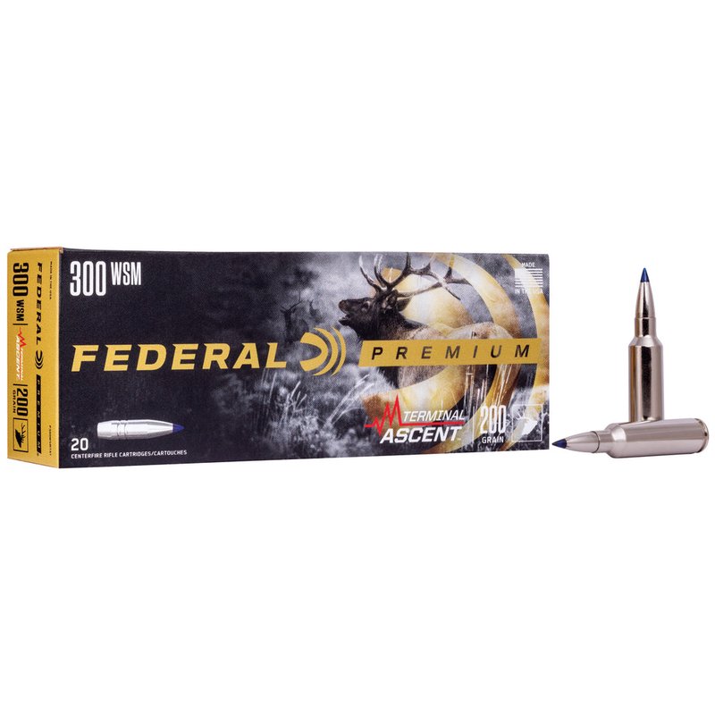 Federal Premium Terminal Ascent 300 Winchester Short Magnum Rifle Ammo 200 Grain P300WSMTA1