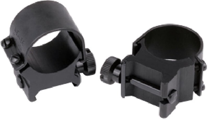 Weaver Optics Detachable Top Mount Scope Rings 1 Inch High Matte Steel Aluminum 49042