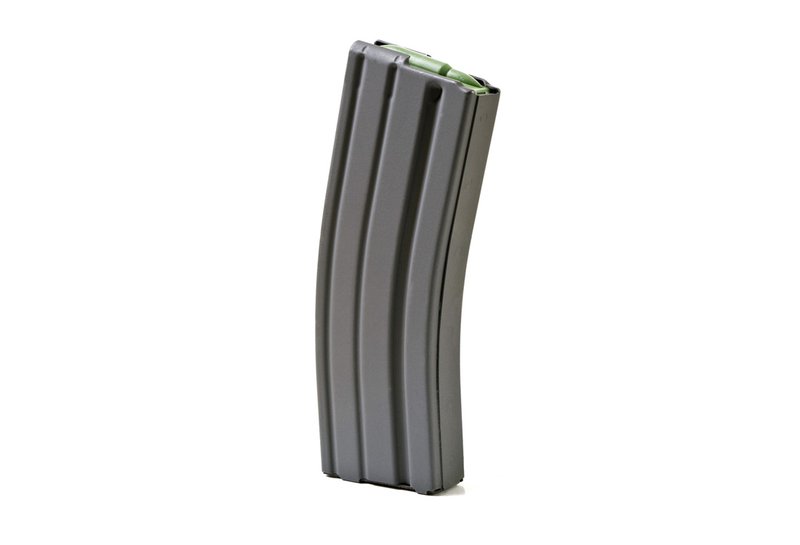 ASC 5.56/.223 AR-15 Aluminum 30 Round Magazine, Black Marlube, Orange Follower