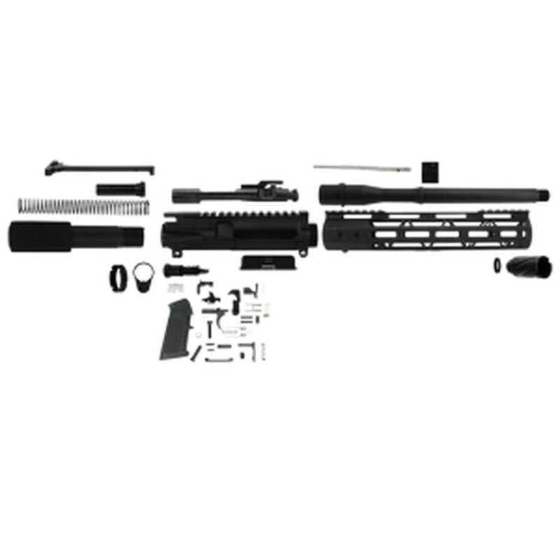 TacFire 10.5" AR-300 Blackout Pistol Build Kit with Lower Parts Kit