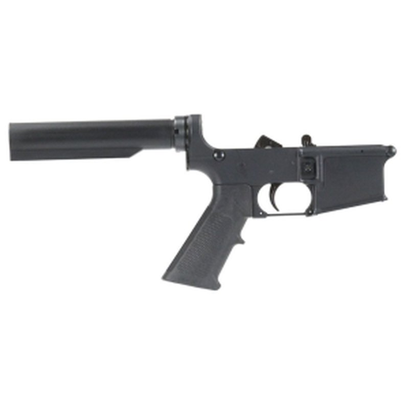 BC-15 | Multi-Caliber | Complete Lower Assembly No Stock | Black Anodized
