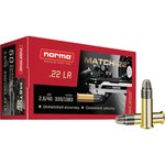 Norma 2425076 Dedicated Precision Match 22 LR 40 GR Lead Round Nose 50 Per Box
