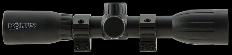 Konus KonusFire 4x32 Rifle Scope 1-Inch Tube 30/30 Reticle Matte Black